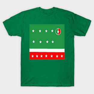 Sporty Italian Design on Green Background T-Shirt